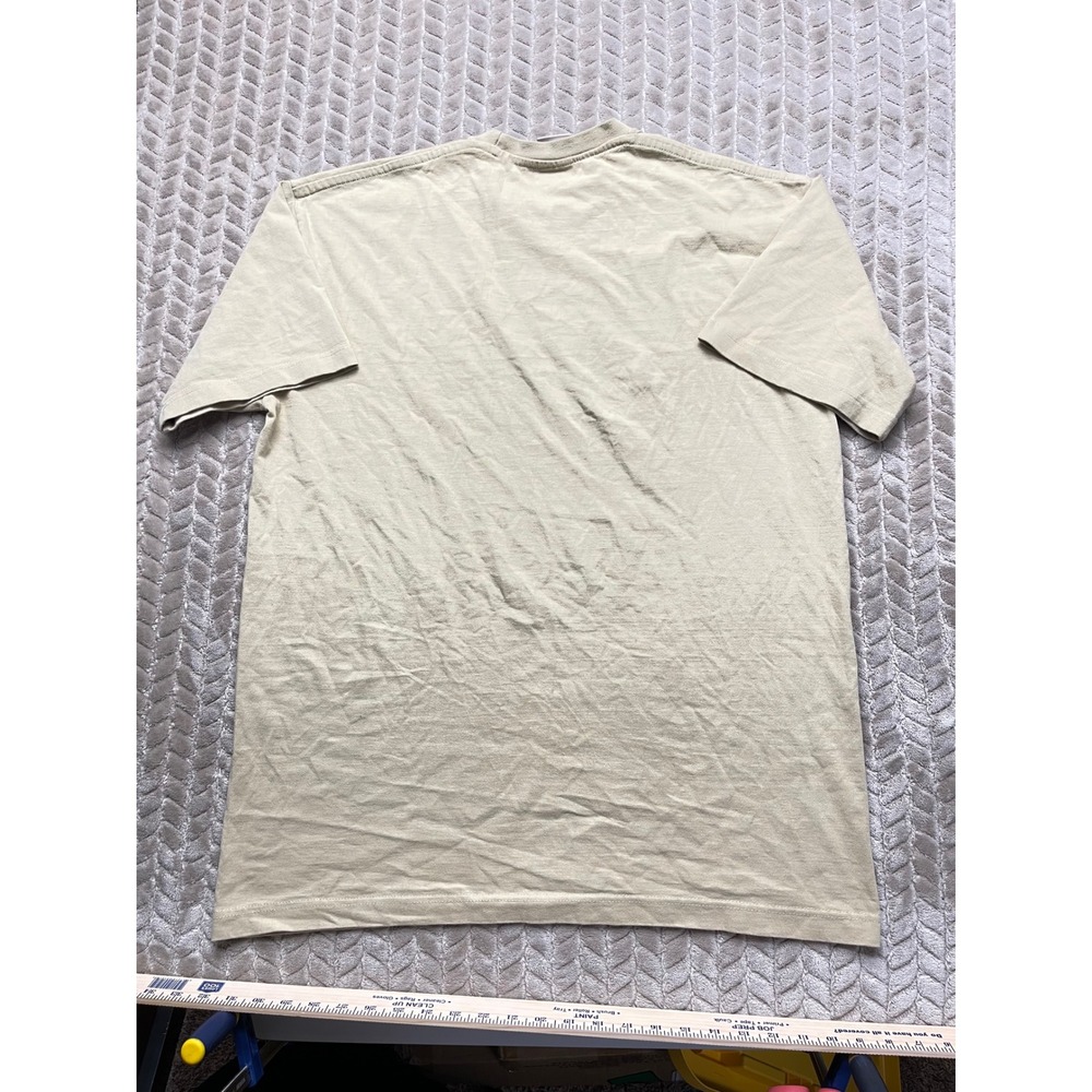 Dream USA Mens XL Heavyweight Cotton‎ T-Shirt Tan Khaki Blank Short Sleeve Tee - Picture 7 of 9